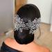 wedding hair piece Bridal Wedding Hair comb Wedding Headpiece for Bride Rhinestone Wedding Headband Crystal Hair Accessories for Women and Girls Silver - Buy Online on GoSupps.com