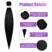 Aomig Pre-Stretched Braiding Hair 26 - Professional Art Fiber Extensions for Box Braids (Black) - 1PC Crochet Braiding - Buy Online on GoSupps.com