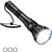 5000 Lumen XHP70 LED Scuba Diving Flashlight | Super Bright Military Torch | IPX6 Waterproof Submarine Light - Buy Online on GoSupps.com
