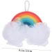 Housoutil 3pcs Rainbow Bath Sponge Set - Exfoliating Bath Balls & Facial Scrubbers for Infants & Adults - Colorful Shower Poufs for Soft Skin Care - Buy Online on GoSupps.com