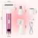 Beanify 2024 Led Display Electric Razor Beauty Women's Wet & Dry Electric Shaver Painless 4 in 1 Painless Body Razors Cordless 3-Blade Ladies Shaver for Legs Arm Underarms Bikini Purple Pink - Buy Online on GoSupps.com