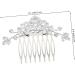 Beaupretty Bride Wedding Hair Comb bangs flower hair side hair bridal side hair clip pearl bridal side combs bride bride headdress bridesmaid Bar mitzvah wedding Flower Side Comb - Buy Online on GoSupps.com