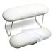 Nail Arm Rest, Hand Rest for Nail Microfiber Soft Leather Manicure Nail Rest with Non-slip, WOLINSPRING Professional Hand Pillow Cushion Table Desk Station for Nail Techs Use (White)