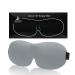 Eye Mask JrauLam Eye Mask for Sleeping Soft and Comfortable Night Blindfold for Women&Men Used for Nap Travel and Night Sleep (Gray)