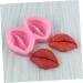 HOMSFOU 2pcs Baking Silicone Model Mini Cake Love Cake Valentine s Day Cake Holiday Cake Baking Lip Fondant Lip Shaped Molds Cupcake Silicone Lip Cookie Biscuit Chocolate Silica Gel 3D - Buy Online on GoSupps.com