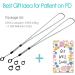 Dialysis Peritoneal Catheter Lanyard Set - Adjustable Length Necklace for Men and Women - Includes 2 Lanyards and 4 Silicone Rings - Gray - Buy Online on GoSupps.com