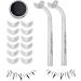 Lower Eyelashes Stamp Eyelash Stamps Tool Realistic Bottom Eyelash Stamp for Lasting Lashes Everyday Natural Face Look Supplies for Dating Home Traveling Transparent - Buy Online on GoSupps.com