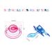 Shop Landofgenie Adult Size Pacifier - Large Shield Gloss Transparent Design - 2 Pack (Blue & Pink) | International Shipping Available - Buy Online on GoSupps.com