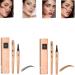 2024 New Magic Eyebrow Pencil 3D Waterproof Microblading Eyebrow Pen 4-Tipped Precise Natural Brows Eyebrow Pen Makeup Fine Stroke Eyebrow Pencil Creates Natural (Light Brown+Gray)
