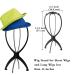 DANSEE 6 Pack Short Wig Stand - Portable Holder for Multiple Wigs & Hats - 14.2 Inches - Travel Friendly - Black - Buy Online on GoSupps.com
