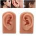 Realistic Silicone Human Ear Model - Dark Skin Tone Pierced for Jewelry Display - Flexible & Reusable for Salons - Buy Online on GoSupps.com