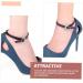 6 Sets High Heels Anti-Drop Heel Straps - Non-Slip Ankle Shoelaces & Adhesive Heel Pads for Secure Fit - Buy Online on GoSupps.com