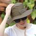 Taeku Buschhut - Men & Women Mesh Boonies Fishing Hat with Chin Strap | Outdoor Anglenhut - Khaki - Buy Online on GoSupps.com