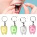 Portable Tooth-Shaped Dental Floss Keychain | Essential Oral Hygiene for Outdoor Use - Buy Online on GoSupps.com