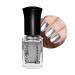 Silver Nail Polish Metallic Nail Polish 6ML Mirror Chrome Nail Varnish Metal Effect Nail Art Polish Super Shine Silver Gloss Nail Paint - 60S Quick Dry & Long Lasting Nail Gel At Home Manicure TJ002 6 ml (Pack of 1)
