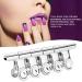 Nail Extension Clips - 5pcs Stainless Steel Silver C Curve Nail Art Accessories for Perfect Extensions - Buy Online on GoSupps.com