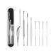 8PCs barbicide sterilization tray with clear lid nail hair tool sterilizer container for manicure equipment storage and clean disinfection