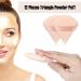 KINGMAS 12-Piece Triangle Powder Puff Set for Makeup Setting - Super Soft Cotton Puffs for Concealer, Loose Powder, Blush - Dry and Wet Applications - Nude Color - Buy Online on GoSupps.com