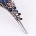 Mobestech Duckbill Clip Rhinestone Alligator Hair Clip Studded Hairpin Hair Clip Metal Bobby Pin Hair Barrette Headwear Hair Accessory for Women Girls Hair Styling (Blue) - Buy Online on GoSupps.com