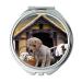 Mirror Compact Mirror Animals Dogs Puppies Dog Kennel Cute Puppy Family pocket mirror portable mirror
