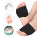 Football Pads & Foot Cushions for Pain Relief | Stretchable Silicone Pads for Plantar Fasciitis & Morton's Neuroma | UK2.5-5.5 (EU35-39) - 1 Pair in Black - Buy Online on GoSupps.com