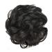 Synthetic hair elastic - chignon effect - hairstyle - hairpieces - hair clips - dark brown color