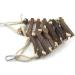 inherited Wood Climbing Ladder Toy Naturals Rope Ladder Bird Toy Wooden Hamster Ladder Flexible Bridge Swing Ladder for Parrots Pet Training for Bird Parrot Budgie Parakeet Cockatiel Macaw - Buy Online on GoSupps.com