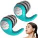 Ear Plugs Sleep | Waterproof Sleep Earplugs - Three Layers of Mute Waterproof Silicone Reusable Hearing Protection with Box for Noise Sensitivity Cyan Blue - Buy Online on GoSupps.com