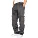 Men's Heavyweight Fleece Cargo Sweatpants - Dark Gray XL - Buy Online on GoSupps.com