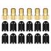 LJFEA adapter set for Dunlop and Sclaverand valve on Schrader valve 18 pack 6x DV + SV on AV valve 12 x car valve lid bicycle valve adapter adapter wheel valve Presta