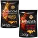 Californian Honey & Salt Roasted Sharing Peanuts 145g with Thai Sweet Chilli Coated Sharing Peanuts 150g - Bundle Consisting of Sensations Nuts x2 Pack