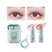 LAMUSELAND Glitter Eyeshadow Stick  2pcs/set Matte Cream Nude Double Colors Eyeshadow Pencil  Shimmer Gradient High Pigment Long Lasting Eyeshadow Makeup (B)