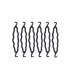 6 Pieces Black Plastic Hair Donut Bun Maker Hair Twist Braid Bud Hair Curler Magic Hair Styling Accessory