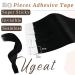 Ugeat Tape Extensions - Black Remy Real Hair 20 Pieces 40cm Seamless Invisible Tape-in Hair Extensions - Buy Online on GoSupps.com