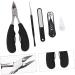 POPETPOP 1 Nail Trimming Set Stainless Steel Major Miss Suite 13X7.8cm Black - Buy Online on GoSupps.com