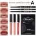 Beliky Girl Matte Liquid Lipstick and Lip Liner Pen Set 3 Colors Liquid Lip Gloss + 3 Colors Lip Liner Pencil Set Velvet Lip Gloss Lipliner Waterproof & Long Lasting Nude Lip Stick Makeup Set A - Buy Online on GoSupps.com