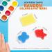 LEOBRO 30pcs Sponge Painting Shapes for Toddlers - Assorted Patterns for Early Learning - Buy Online on GoSupps.com
