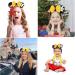 Mouse Ears Bow Headbands Shiny Bows Glitter Party Decoration Cosplay Costume for Kids Girls Women Princess Party Decorations Cosplay (Black+Yellow) 2 - Buy Online on GoSupps.com