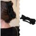 Limtula Delicate Ribbon -Style Claw Clip Hair Clip Sweet Girls y -Style Large Ribbon Balletcore Black on black - Buy Online on GoSupps.com
