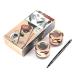 2 In 1 eyebrow pencil & eyeliner waterproof durable eyebrow eyeliner cream smoky eyes makeup cosmetic tool brown + black