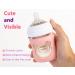 Silicone Baby Bottle Sleeves for Philips Avent Natural Glass Bottles - 4oz, Pack of 2 - Pink/Purple Bear Design - Buy Online on GoSupps.com