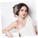 Mikinona Rhinestone Tuck Comb Flower Side Comb Side Combs Bridal Hair Comb Weeding Bride Hair Accessories Wedding Accessories Hair Comb for Women Rhinestone Leaf Hairpin Hair Jewelry Metal - Buy Online on GoSupps.com