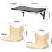 Wall Mounted Cat Hammock Shelf with Solid Rubber Wood Steps - Hanging Perches for Sleeping, Playing, and Climbing - Buy Online on GoSupps.com