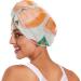 Super Absorbent Peaches Fruit Hair Towel 2 Pack - Quick Dry Hair Turbans for Women & Girls - Buy Online on GoSupps.com