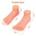Flexible Soft Silicone Practice Fake Foot Model - Nail Art Training Tool (1 Pair) - Buy Online on GoSupps.com