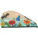 Colorful Plants & Insects Microfiber Hair Towel - Soft Super Absorbent Wrap for Long Curly & Thick Hair - Quick Dry Coral Velvet for Women - Buy Online on GoSupps.com