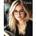 Buy Cyxus Blue Light Blocking Glasses for Men & Women | UV400 Anti Eyestrain Rectangle TR90 Frame | Perfect for Computer & Gaming | Matte Black 03 - Buy Online on GoSupps.com