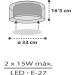 Dalber Children's Ceiling Lamp - Cloud Grey Light for Kids' Room - E27 | Model 41416E - Buy Online on GoSupps.com