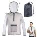 Yahunosu mosquito jacket insect jacket mesh midge jacket with hood breathable mesh midge network clothing for men and women fishing hiking camping outdoors before flying