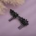 Kercisbeauty Vintage Black Rhinestones Beads Hair Combs Set for Women Girls Hair Styling Hair Piece - Buy Online on GoSupps.com